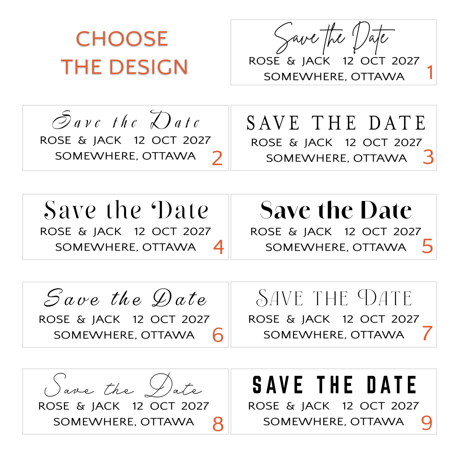 SAVE THE DATE CARD