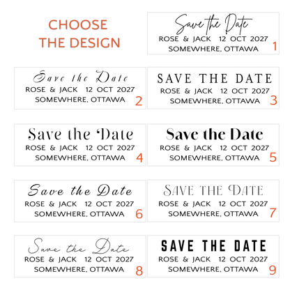 SAVE THE DATE MAGNET